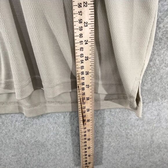 PGA Tour Polo Shirt Mens XL Beige Golf Short Sleeve Collared Preppy Breathable - Picture 6 of 11